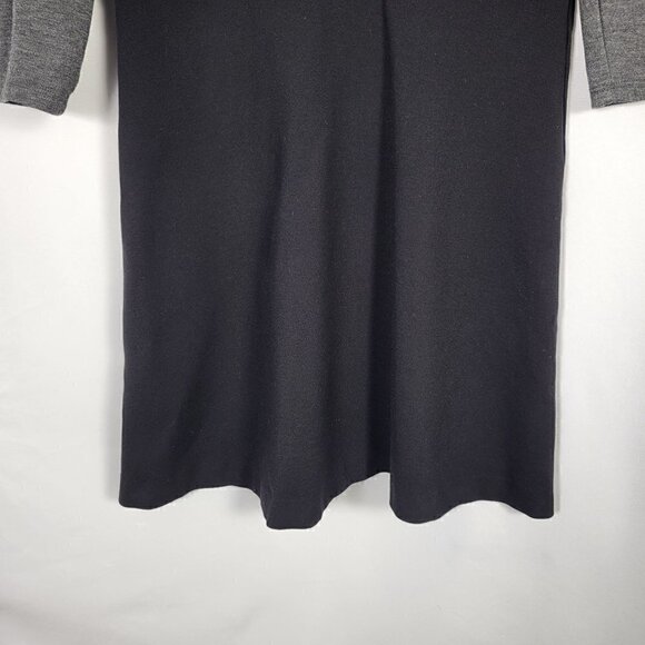 Ann Taylor Loft Women's Quilted 3/4 Sleeve Grey Dress Size 8 - Picture 5 of 13